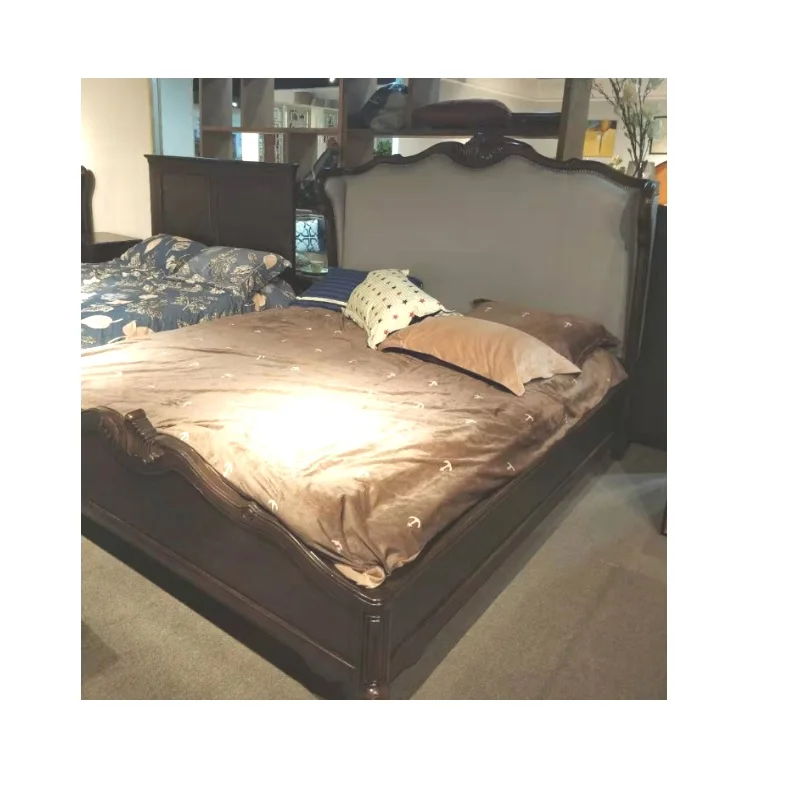 Набор мебели для спальни деревянная двуспальная кровать дизайн Комплект