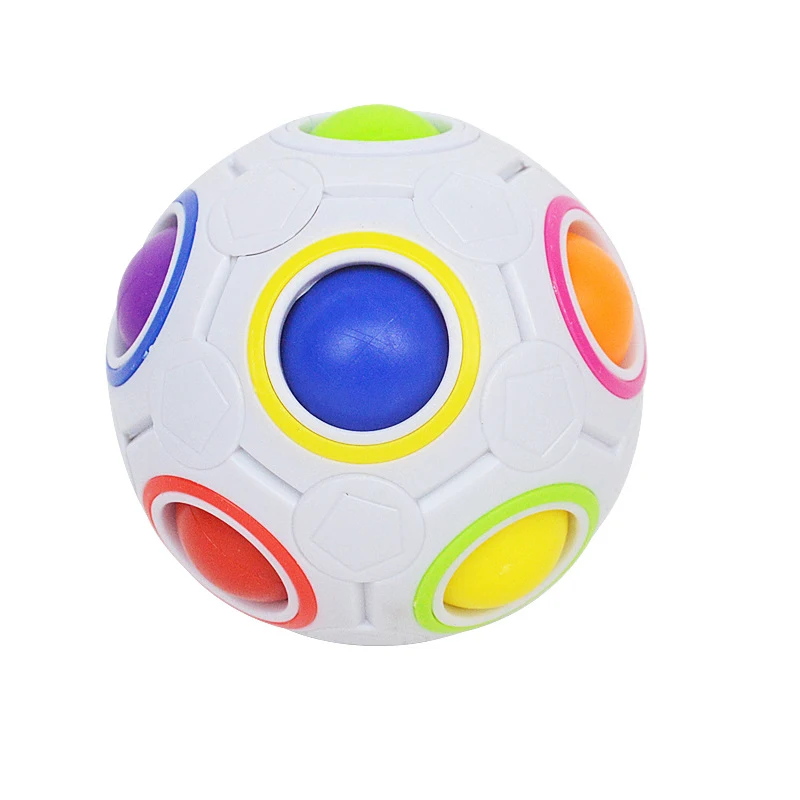 Explosion Magic Ball Rainbow Shaped Decompression Toy Creative Football Cube Children Gift Anti Stress | Игрушки и хобби