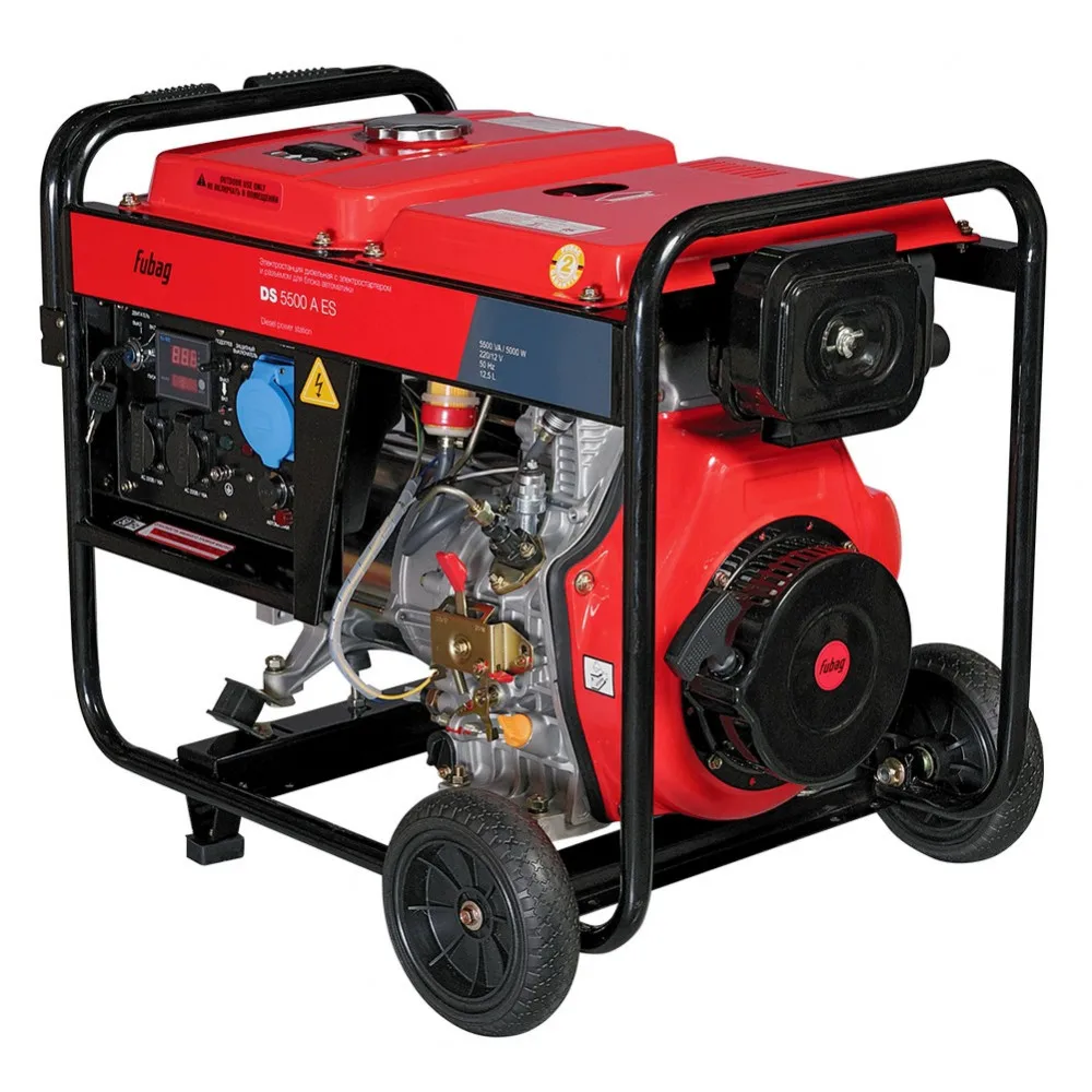 Fubag power station diesel with electric starter and connector automation DS 5500 a Es generator 220 volt Diesel engine Gasoline portable energy
