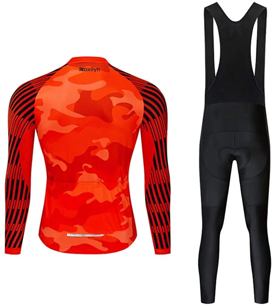 

Men 2021 Long Sleeve Cycling Jerseys Set Autumn Quick-Dry MTB Bike Pants Spring Racing Road Bicycle Uniform Anti-sweat Suits