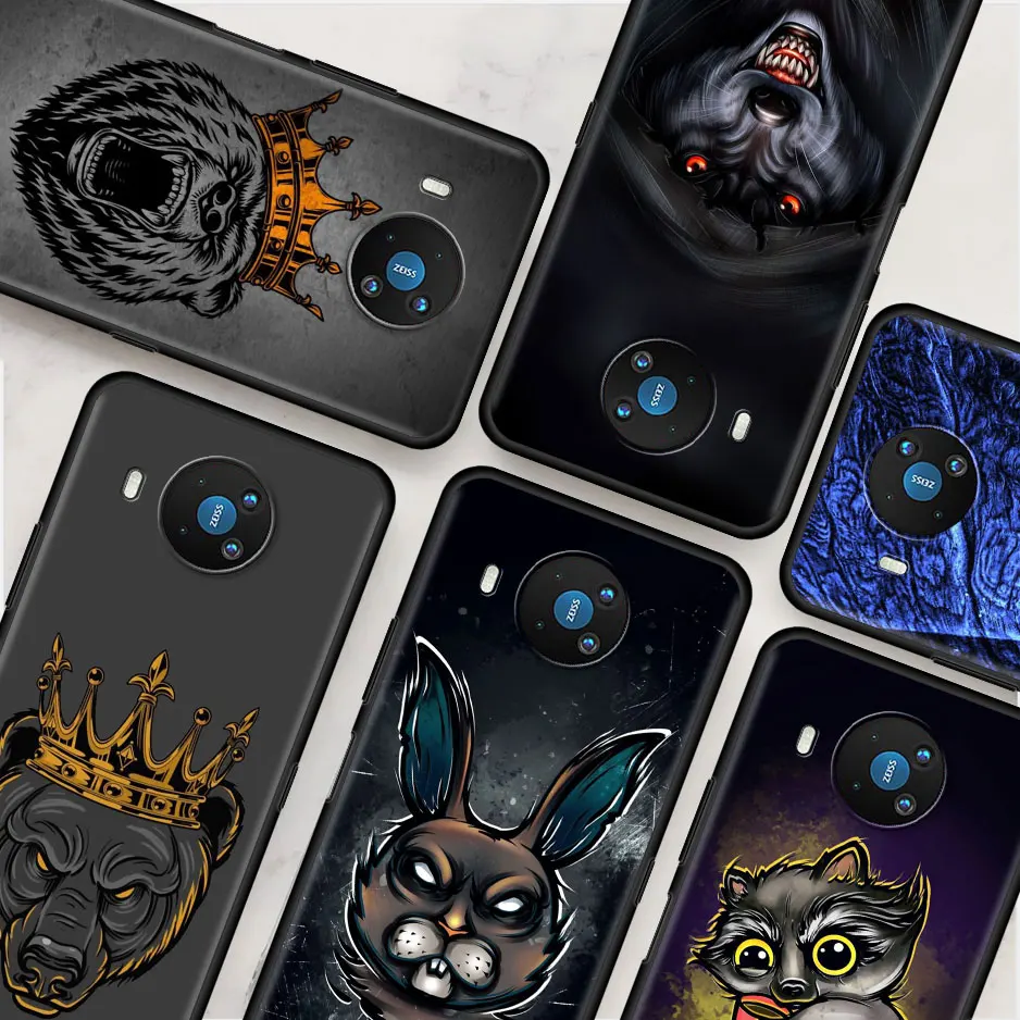 

Lion Wolf Tiger Bear Rabbit Cover for Nokia 7.2 3.4 5.4 5.3 2.3 2.4 2.2 G10 8.3 5G 4.2 X10 3.2 1.3 1.4 X20 G20 C20 Phone Case