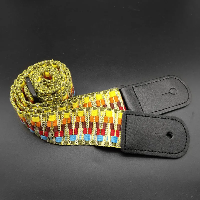 10pcs Ukulele 4String Mini Guitar Strap Colorful Rainbow Adjustable Guitarra Straps Belt with PU Leather Ends Accessoris | Спорт и