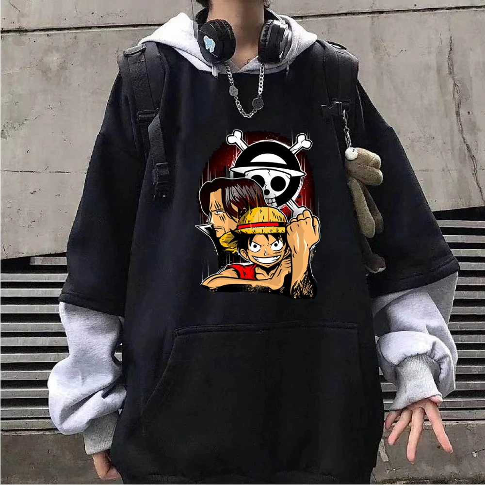 

Аниме цельные толстовки для мужчин и женщин, модная Толстовка Luffy Zoro, пуловер оверсайз, Детское пальто в стиле хип-хоп, Мужская одежда, толсто...