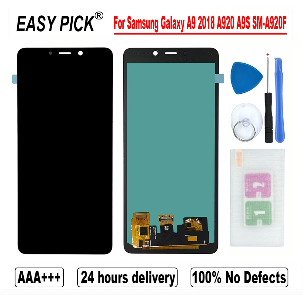 Для Samsung Galaxy A9 2018 A920 A920N A9200 SM A920F ЖК дисплей сенсорный экран дигитайзер сборка