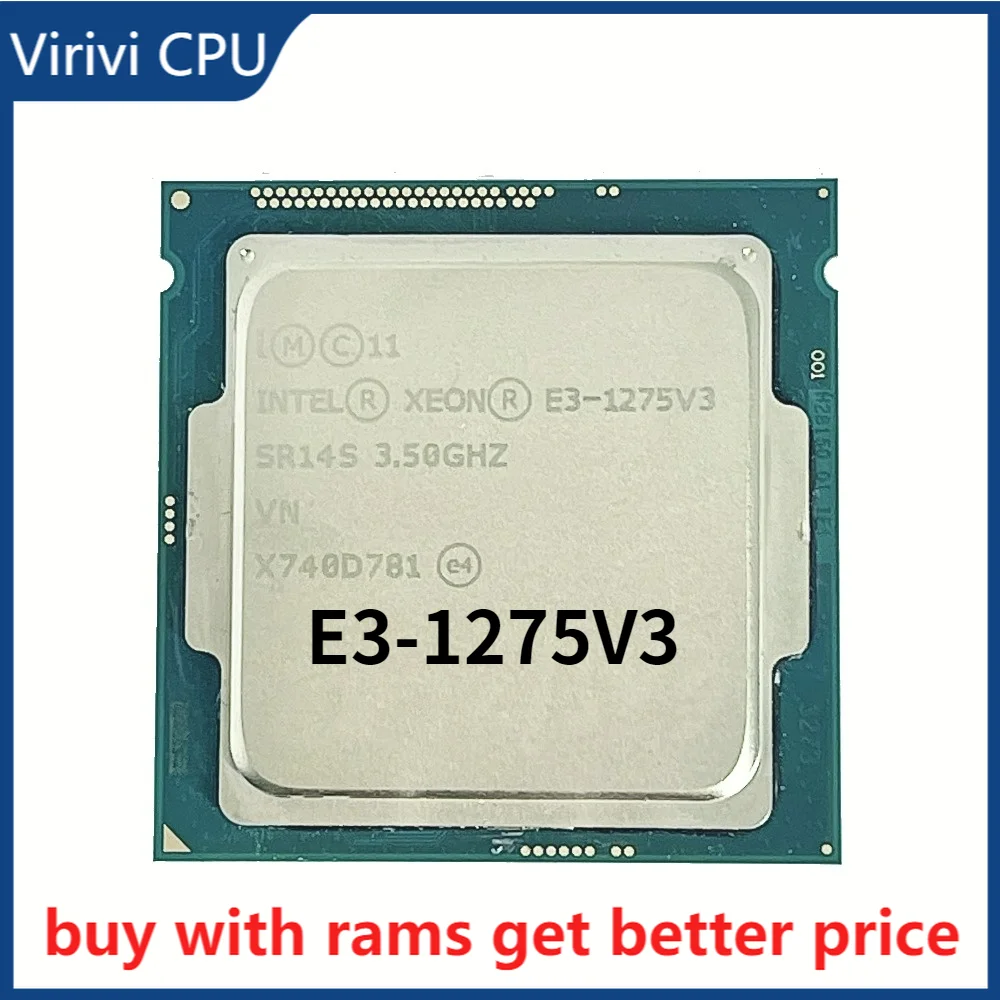 

Процессор Intel Xeon Φ v3 E3 1275 v3 3,5 ГГц четырехъядерный восьмипоточный ЦПУ 84 Вт L3 = 8M LGA 1150