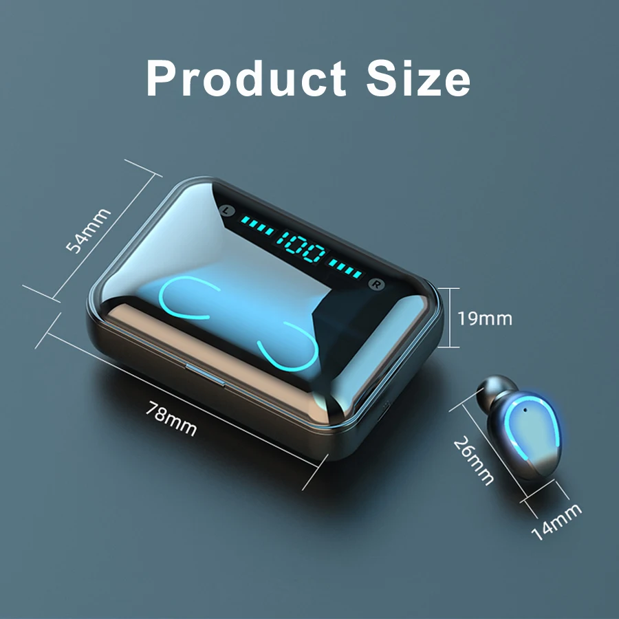 TWS 5,0 Bluetooth наушники беспроводные наушники HIFI 8D бас стерео гарнитура громкой связи бинауральные звонки беспроводные наушники