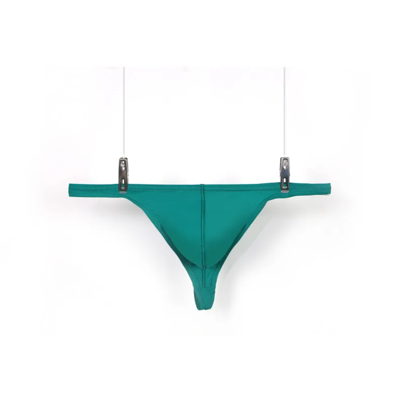 

Men's Underwear T-Back G-String Briefs Sexy Breathable Tangas Thong Lingerie Fashion Breathless Thong Male 2021