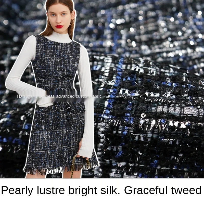 

Bright silk sequin woven blended fabric, sewing fabric factory shop is not out of stock