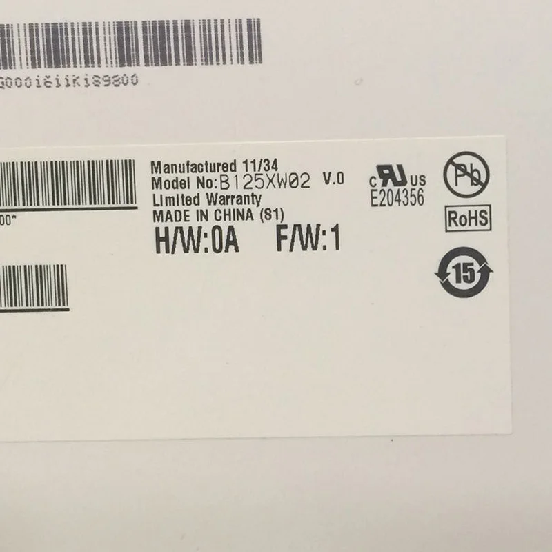 Оригинальный светодиодный ЖК-матричный дисплей A + B125XW02 V.0 LTN125AT02 12 5 &quotWXGA HD для HP