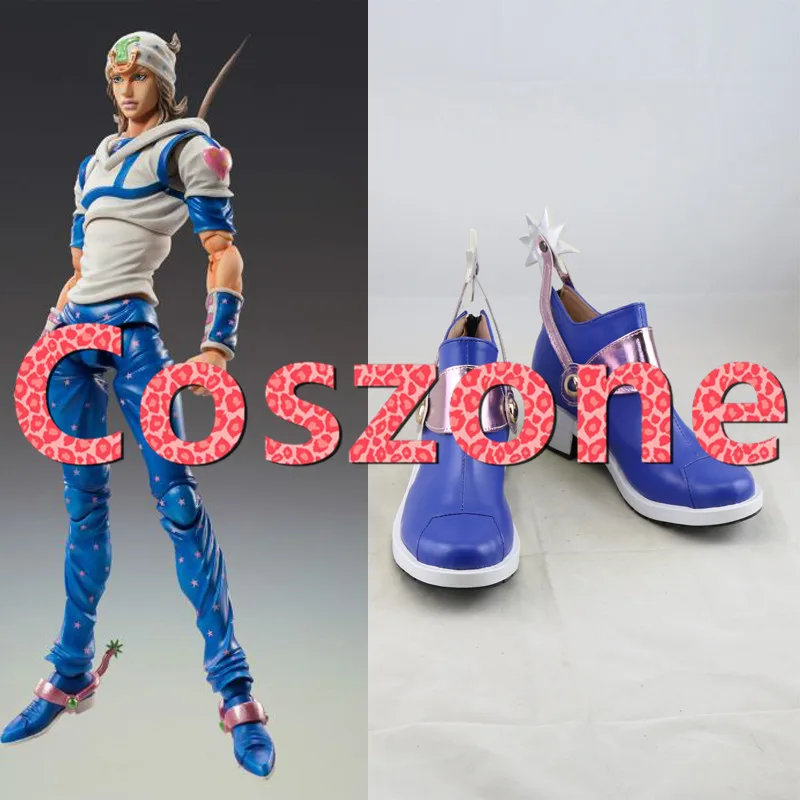 Обувь для костюмированной вечеринки JoJo's Bizarre Adventure Цвет синий Вечерние ботинки
