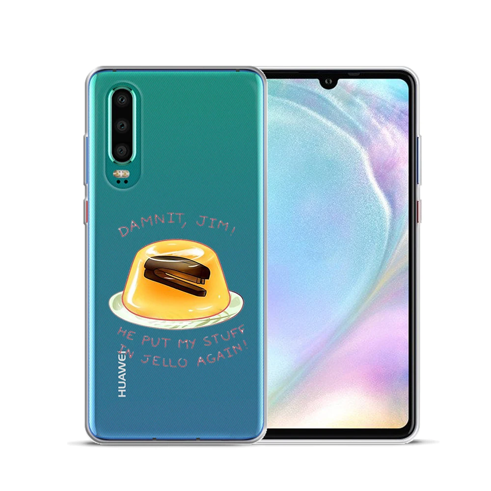 Лица Майкла Скотта офис мягкая термополиуретановая крышка-чехол для huawei P30 Lite Pro