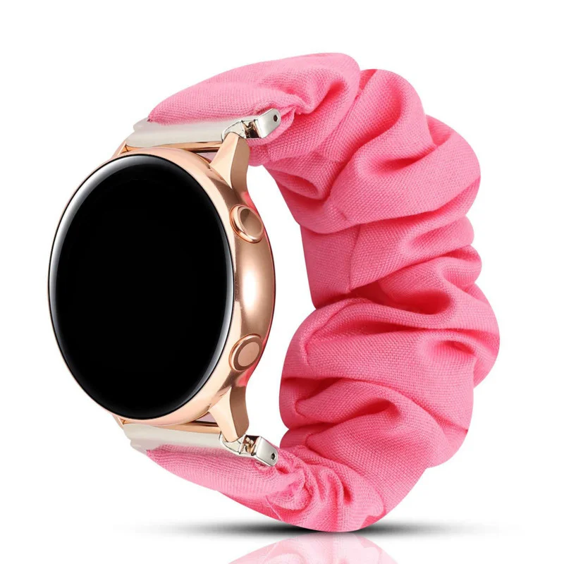 

Scrunchie Strap Anti-fall Bracelet For Samsung Huawei Garmin Ticwatch Fossil 18mm Elastic Replacment Durable Belt Watchbands
