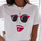 Забавная модная женская футболка с принтом, летняя брендовая футболка с коротким рукавом, повседневные женские футболки в стиле хип-хоп HH241