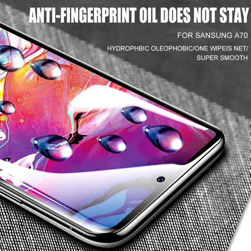 100D 2 шт. Экран протектор для samsung Galaxy A50 A10 A30 A70 A7 A8 2018 защитный гидрогель пленка J5 J6
