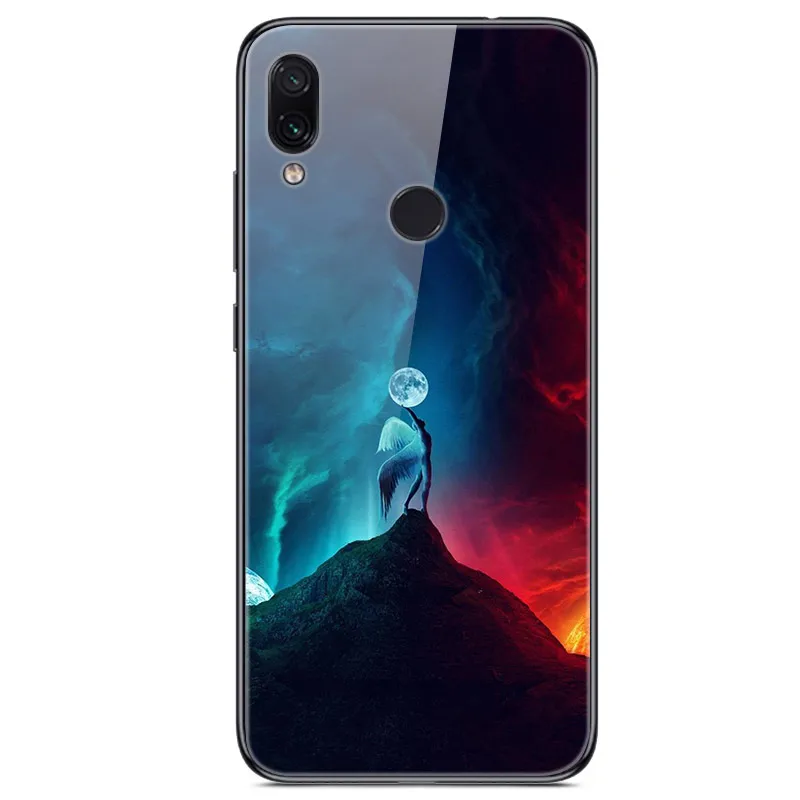 52 6,3 ''для xiaomi Redmi Note 7, чехол из закаленного стекла, мягкий бампер, 3D печать, чехол для xiaomi Redmi Note 7, Note7 Pro 7 S, чехол для телефона - Цвет: 52