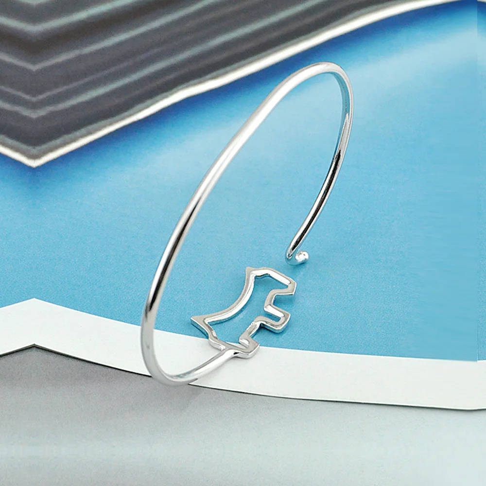 Милый щенок бриллиант для женщин и детей серебро 925 пробы ювелирные изделия