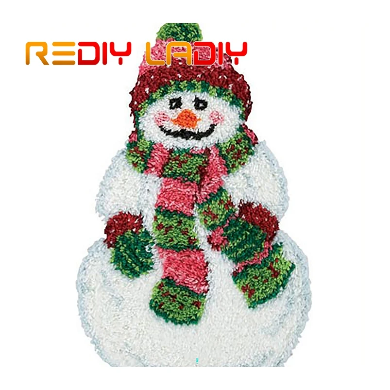 Набор крючков с защелкой ковер мультяшным снеговиком сделай сам вязаный крючком