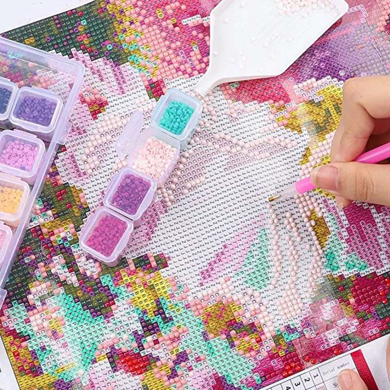 

5d diamond painting accessory box DIY diamond embroidery mosaic tool beads transparent plastic diamonds for convenient storage