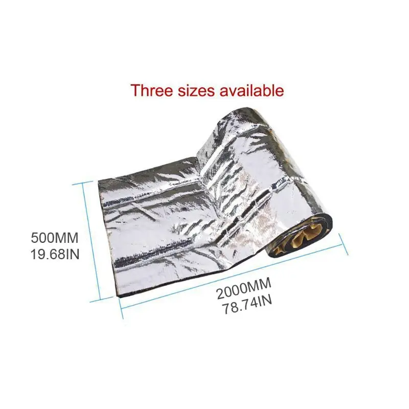 

Universal Waterproof Car Sound Deadener Mat Noise Bonnet Insulation Deadening Hood Engine Sticker Dustproof Practical