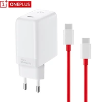 original oneplus warp charge 65w power adapter eu plug quick charger 65 w type c to type c cable one plus 9 pro 9r 8t nord n100