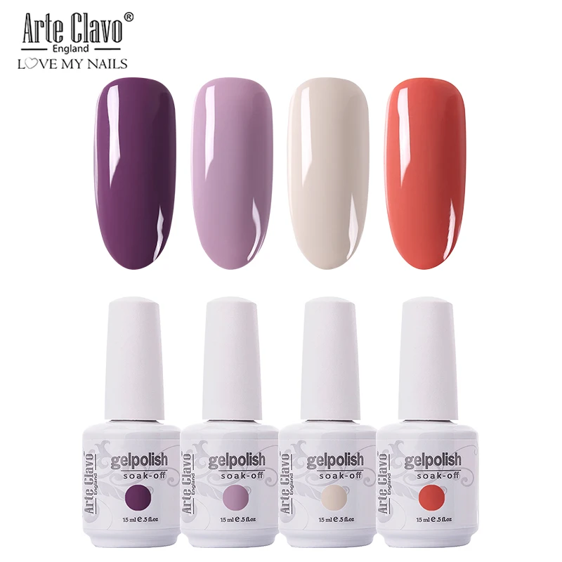 ZH25 Arte Clavo, 15 мл, чистый цвет, Гель-лак для ногтей, лак для ногтей, замачиваемый, для маникюра, УФ-гель, лак для ногтей, Гель-лак, украшения для ногтей - Цвет: ZH25