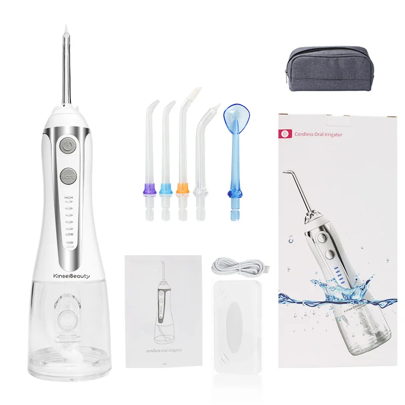 

300ML Oral Irrigator With 5 Nozzles Water Jet water dental aqueous Flosser 5 Modes Teeth Cleaner Tooth Care Tool