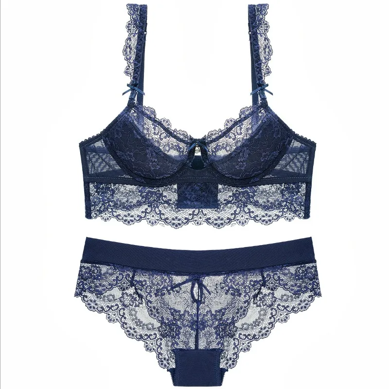 Новое кружевное белье наборы для ухода за кожей плюс Size32 34 36 38 40 ультратонкий