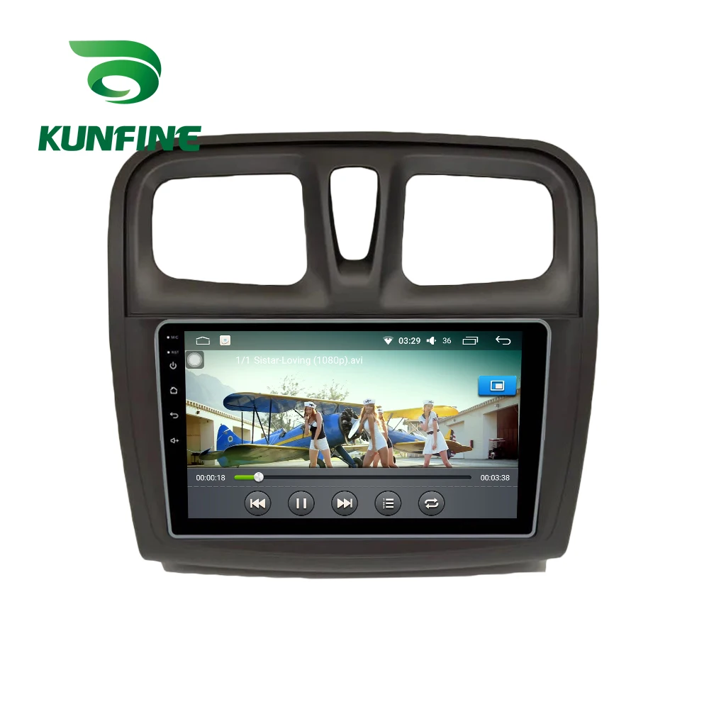 Восьмиядерный автомобильный DVD-плеер Android 10 0 GPS-навигация для Renault sandero symbol 2014 2015 2016
