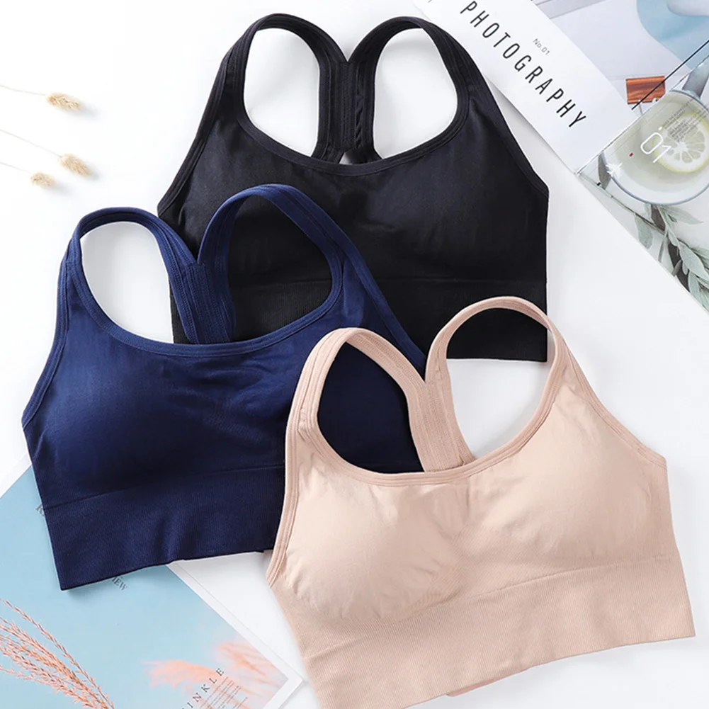 

Women Workout Sports Bra Sexy Yoga Fitness X Shape Back Push Up Wire Free Shockproof Running Removeable Pads Solid High Elastic
