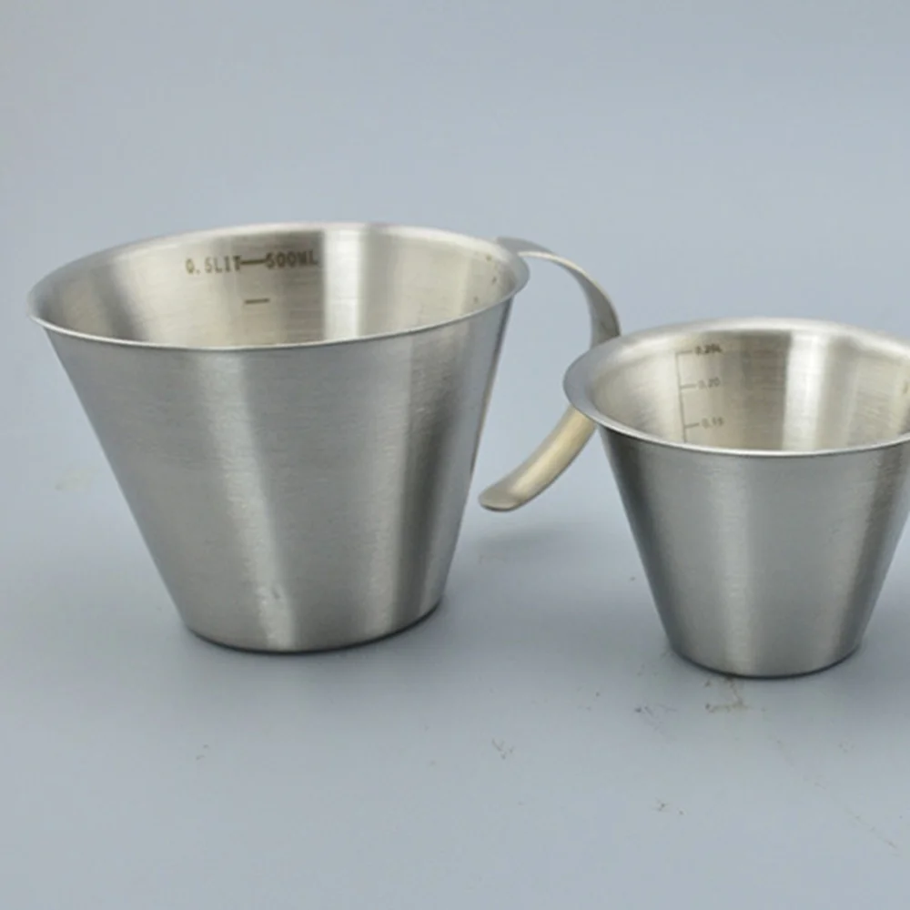 

1pc Stainless Steel Measuring Cup Multifunctional Cup Stainless Steel Cup
