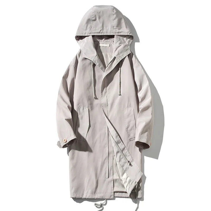 

2020 New arrival spring Jackets men's Trench coat high quality casual coats Men's Long style trench coat men size M-5XL
