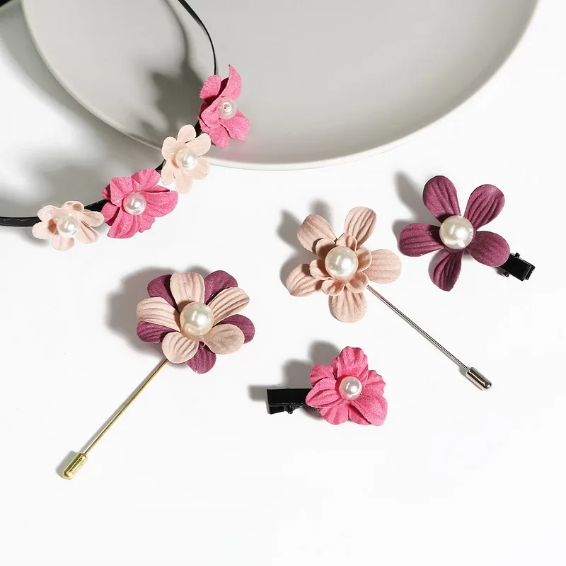 Маленькие Изысканные кожаные цветы ручной работы искусственные свадебное