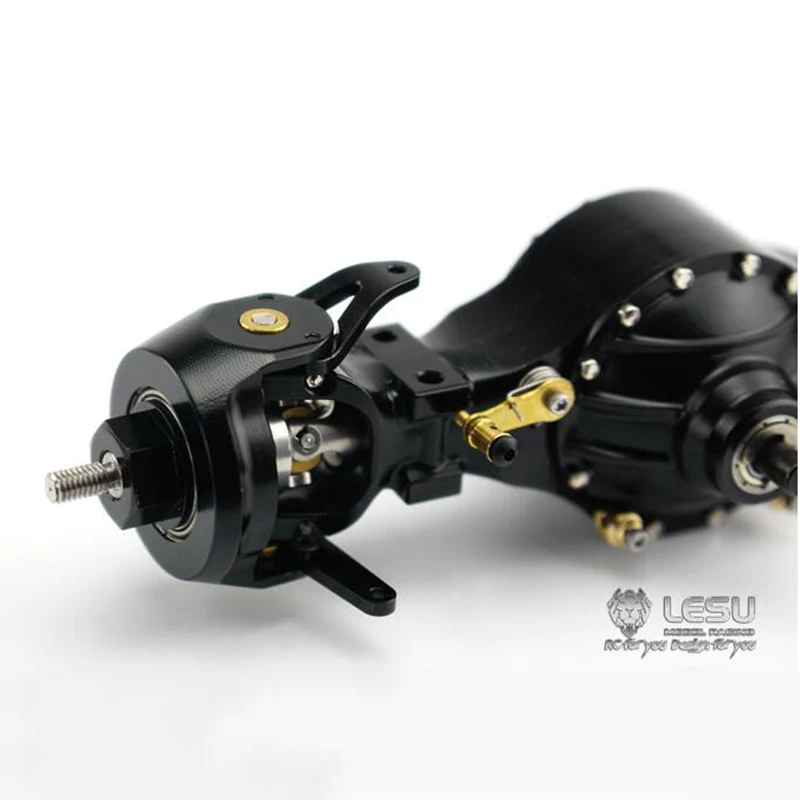 Металлический LESU передний дифференциальный замок ось для RC 1/14 TAMIYA тракторный