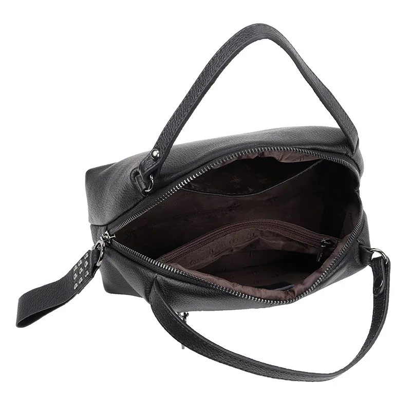 

genuine Leather ladies wine red handbag new fashion diagonal female orange bag women first layer cowhide shoulder gray bags