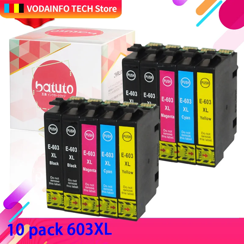 QSYRAINBOW 4PK 603XL 603 совместимые картриджи для Epson XP-2100 XP-2105 XP-3100 XP-3105 XP-4100 XP-4105 WF-2810 WF-2835 |
