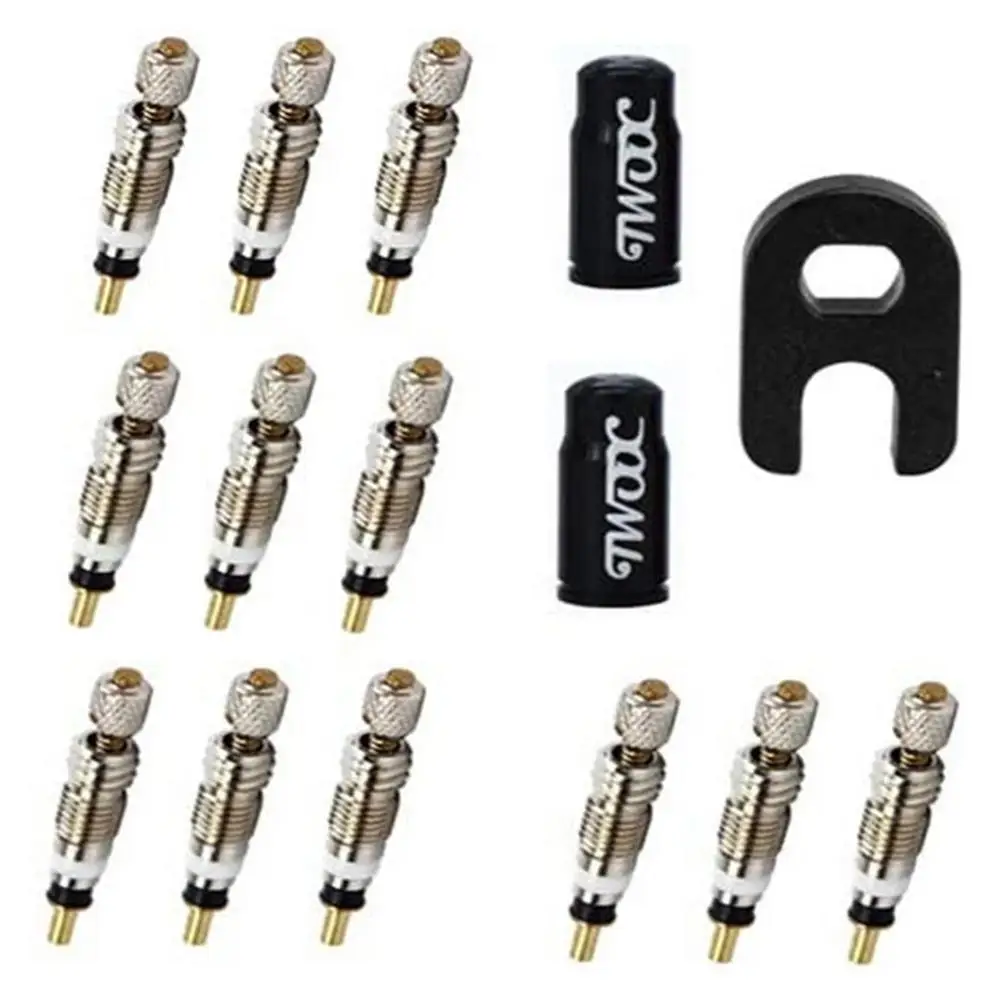 

26PCS Bicycle Valve Core Tool Presta & Schrader Valve Core Adapter Durable Bike Remover Tool Bicycle Repair Kit Accessory