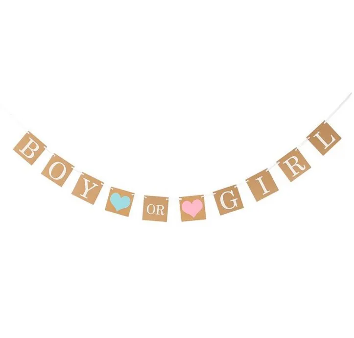 Винтаж мальчик или девочка ребенок душ сердце MR MRS вечерние принадлежности