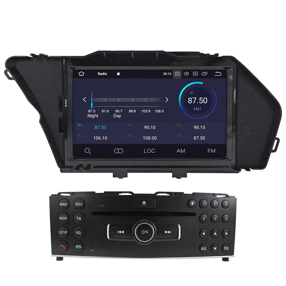 Ips экран Android 10 2 DIN Автомобильный gps-навигация, dvd-плеер радио для Mercedes Benz GLK X204 GLK 300 GLK 350 Мультимедиа Радио