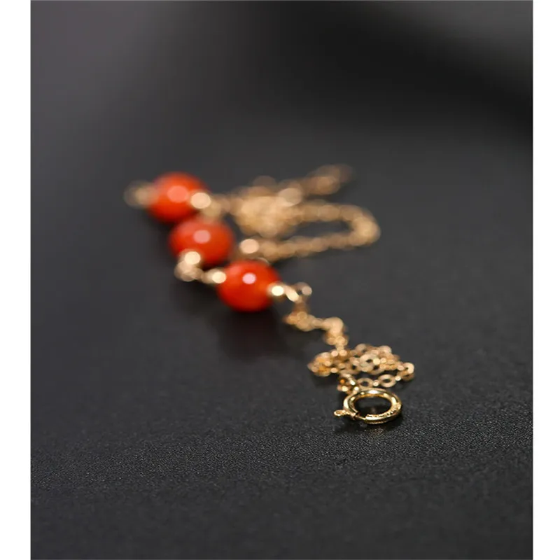 DAIMI Liangshan Южно-красный браслет из агата драгоценные камни женский Настоящий