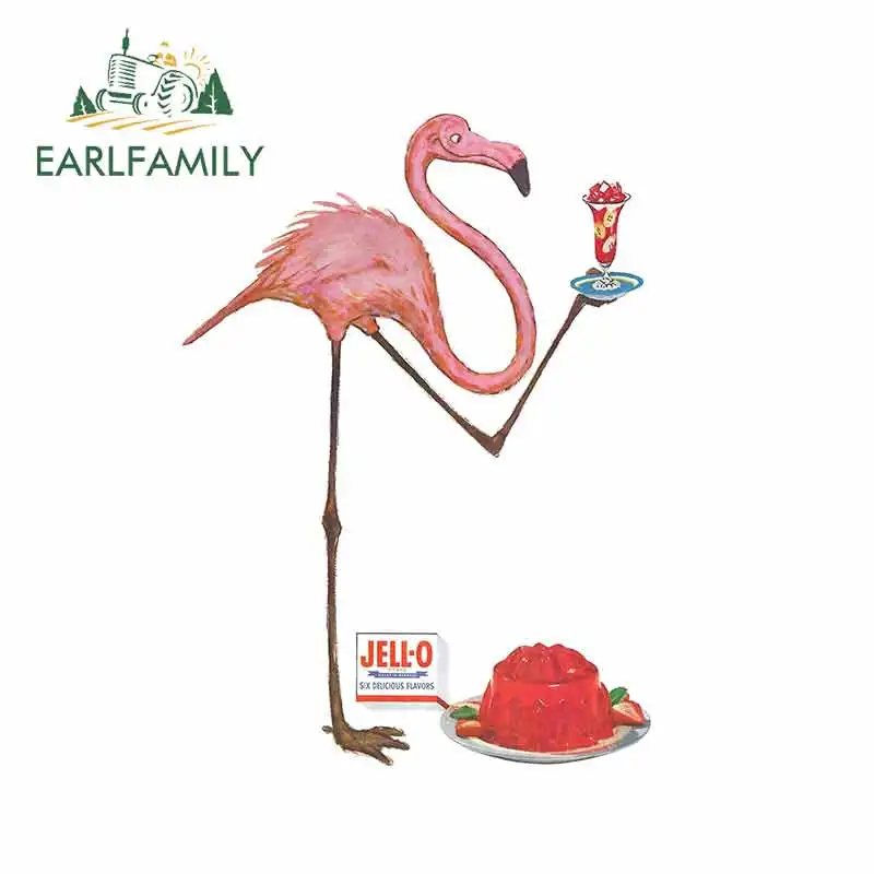 EARLFAMILY 13 см x 9 6 для Jello Flamingo фото автомобиля грузовик наклейка DIY наклейки бампер