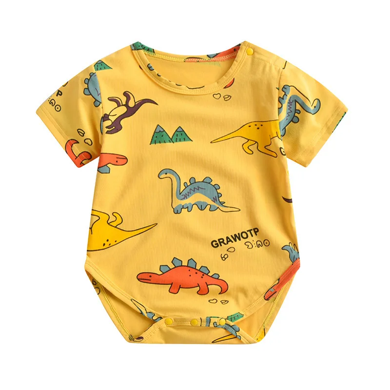 

Summer Baby Dinosaur Rompers New Arrival Infants Cartoon Cotton Jumpsuit