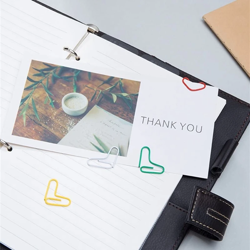 

450Pcs Color Paper Clips 28 mmx300 Pcs and 50mmx150 Pcs Metal Color Folders Are Suitable for Office and School