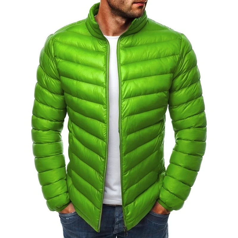 ZOGAA Parkas mujer 2019 Jackets Mens Quality Winter Warm Coats Slim Solid Stand Collar Outwear Casual Windbreak | Мужская одежда