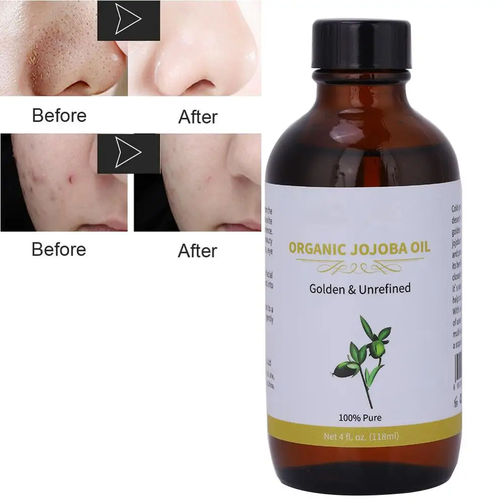 Natural Organic Jojoba Oil Moisturizing Pure Unrefined Hair Skin Care Essential 118ML | Красота и здоровье