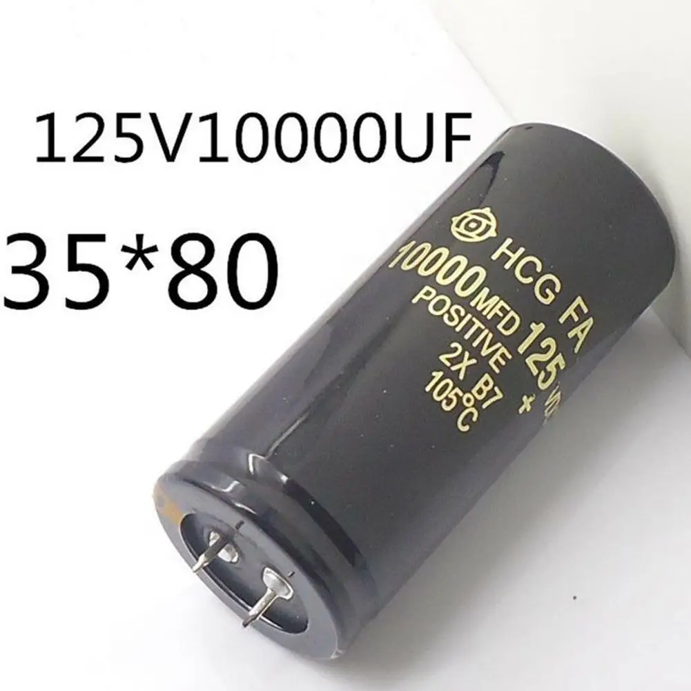 125V 10000 мкФ Алюминий электролитический конденсатор с алюминиевой крышкой может