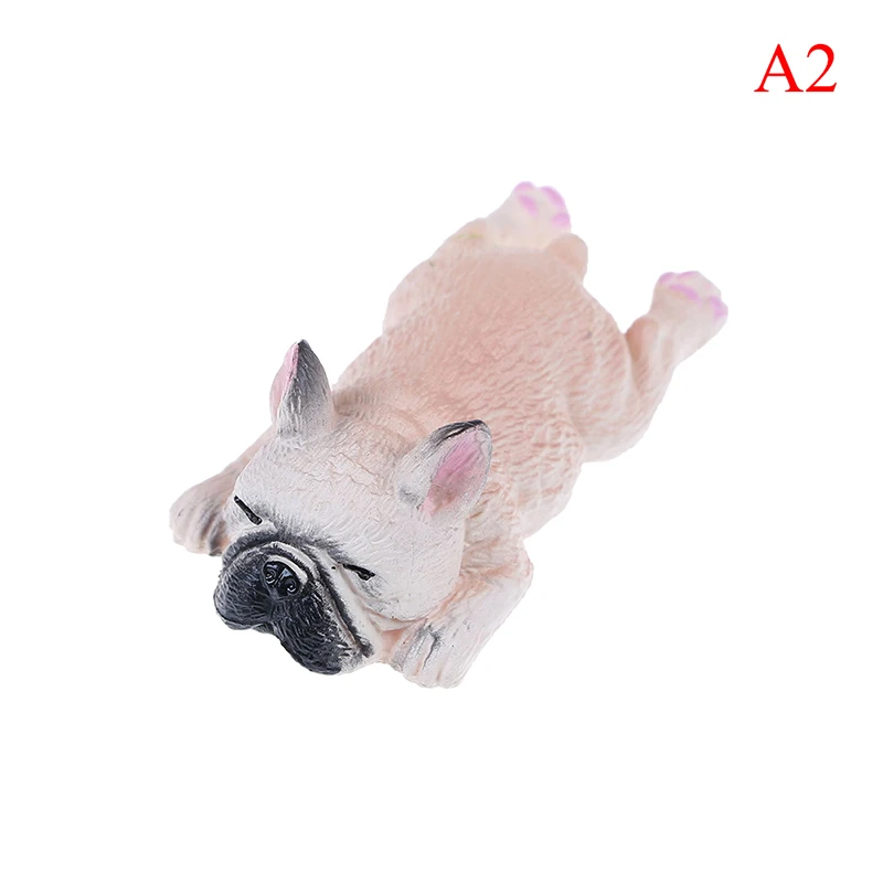 

French Bulldog Sleepy Corgis Dog Toys Action Figures Landscape Decor Animals Dolls Kids Gifts PVC Model Toy