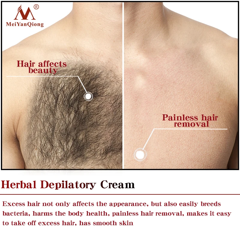 Травяной крем для депиляции женщин и мужчин безболезненный удаления волос