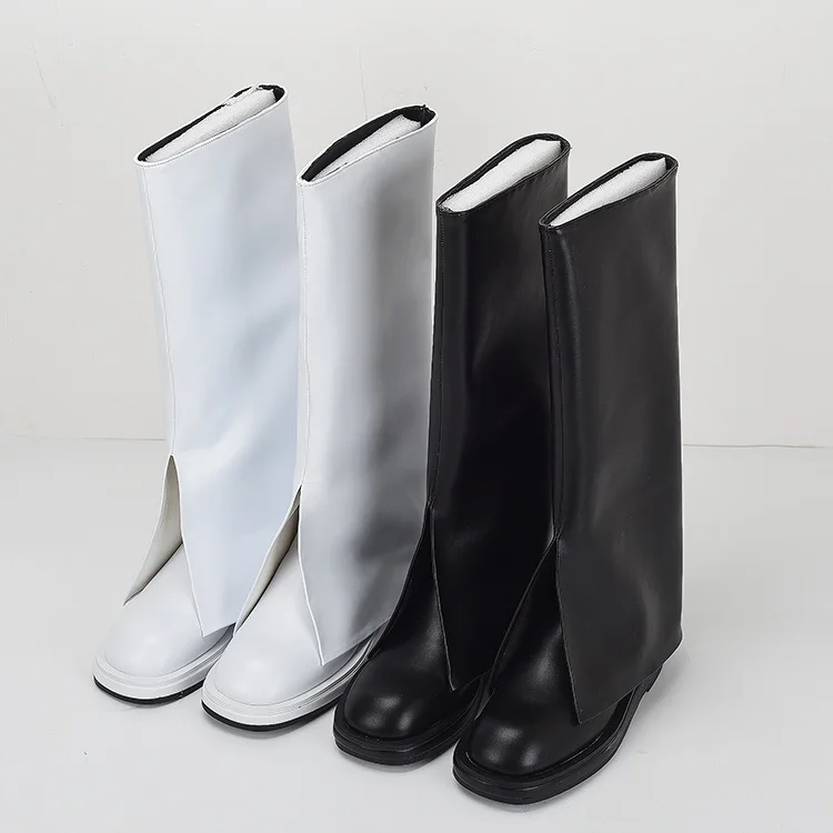 

Сапоги в стиле "Лолита", сапоги на молнии, женская обувь, привлекательные Сапоги выше колена на высоком каблуке, зимняя обувь, осень 2022, женск...