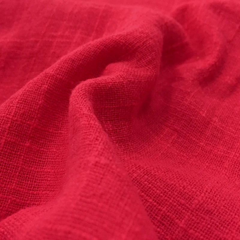 100*130 см двойная хлопковая льняная ткань мягкая детская платье бамбуковый креп