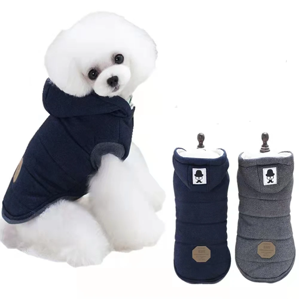 

High Quality Pets Dog Clothes Cotton Winter Thicken Jacket Coat Costumes Hoodies Clothes for Small Puppy Dogs Cat Clothing 2021